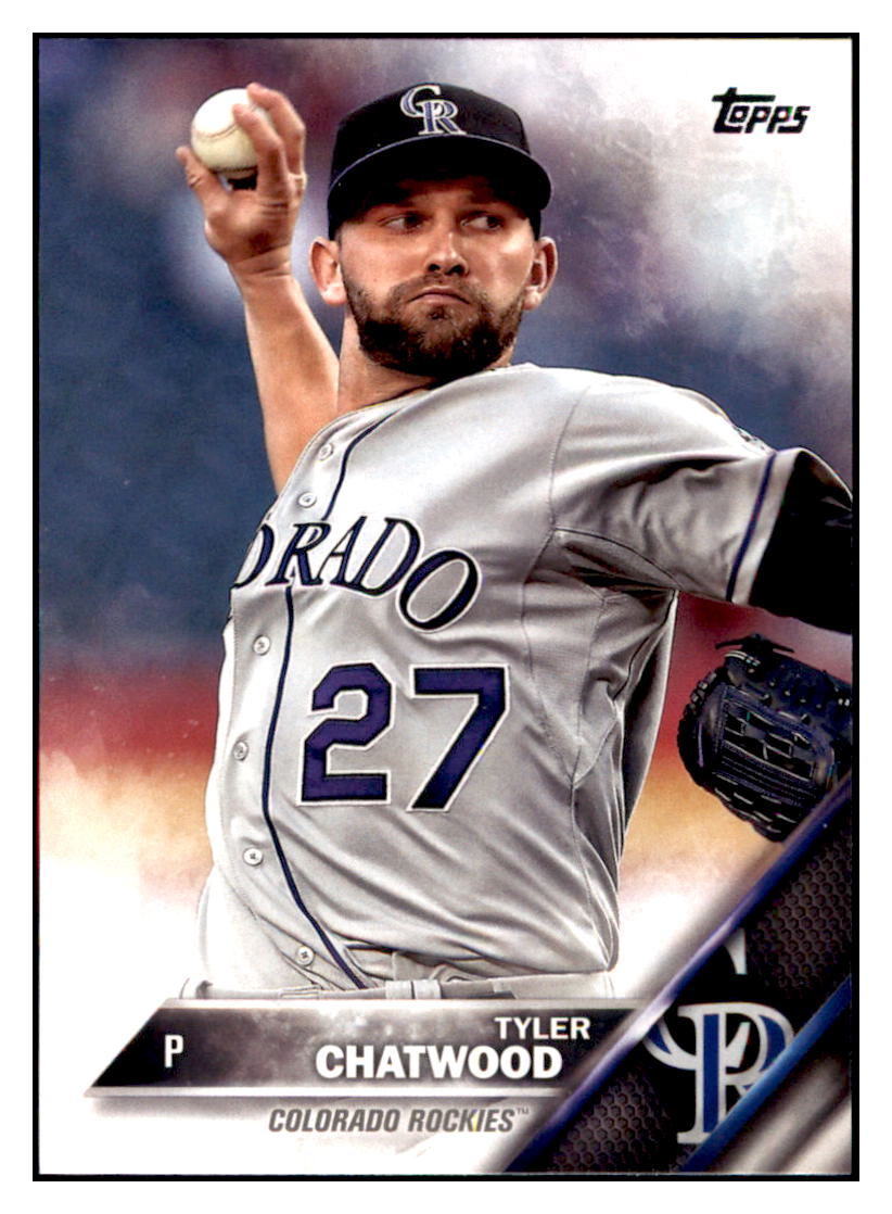 2016 Topps Tyler Chatwood  Colorado Rockies #674 Baseball card   MATV3 simple Xclusive Collectibles   