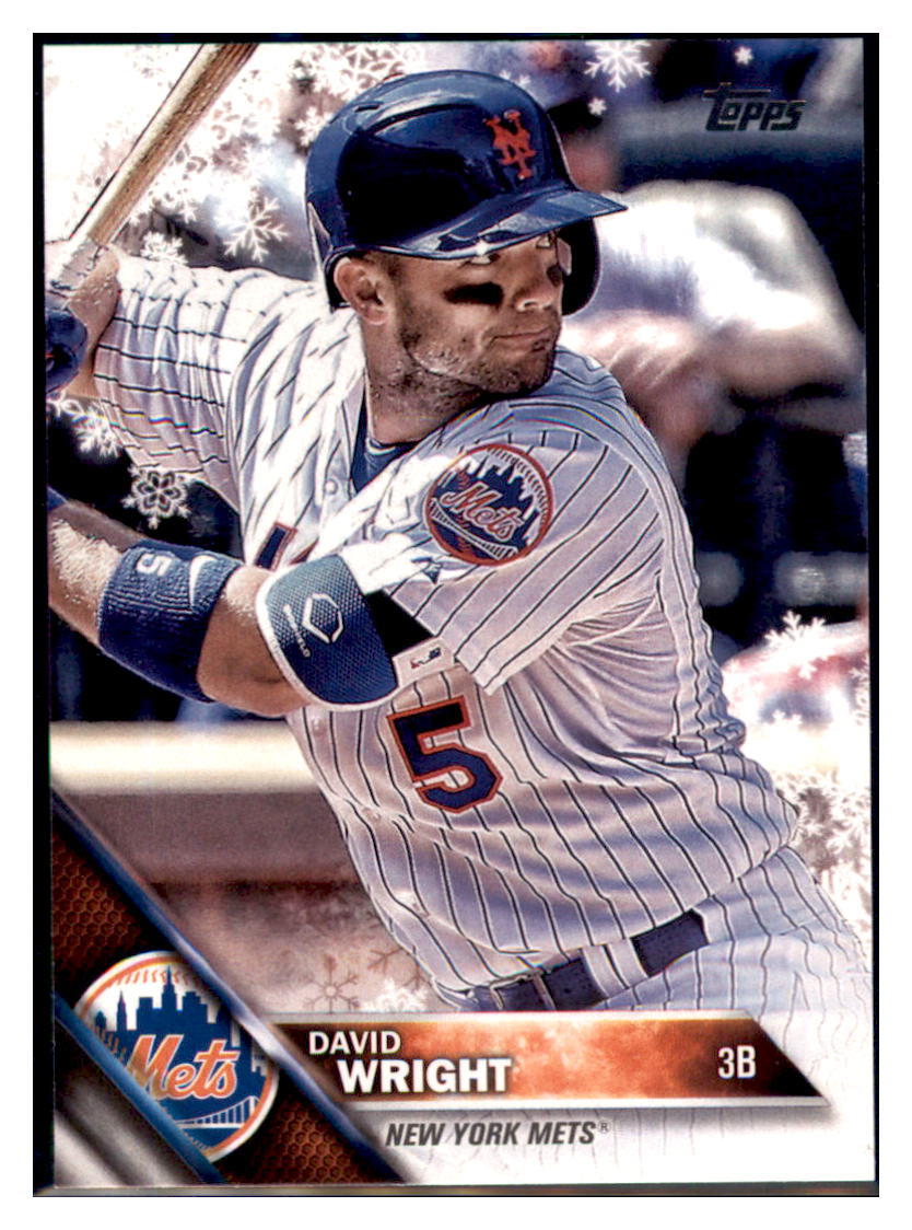 2016 Topps Holiday David Wright  New York Mets #HMW198 Baseball card   MATV3 simple Xclusive Collectibles   