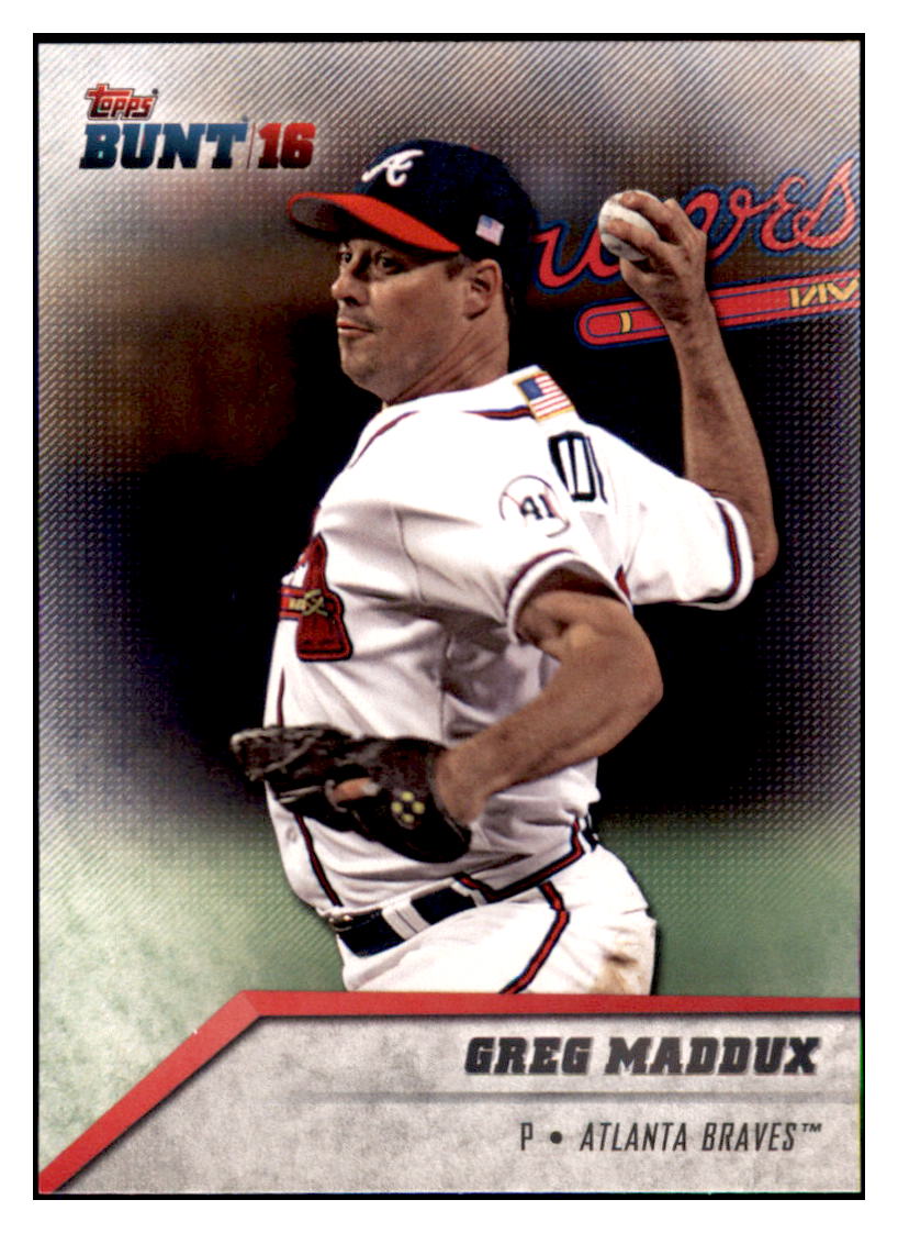 2016 Topps Bunt Greg Maddux  Atlanta Braves #169 Baseball card   MATV3 simple Xclusive Collectibles   