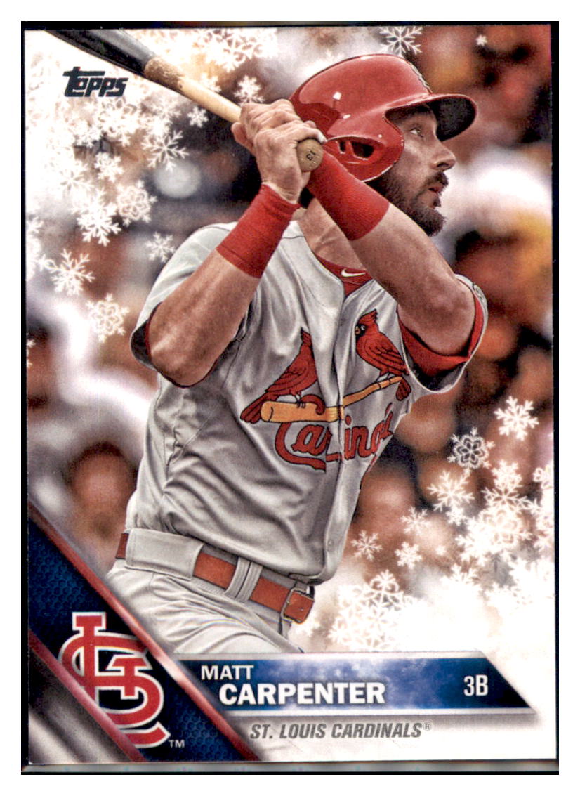 2016 Topps Holiday Matt Carpenter  St. Louis Cardinals #HMW97 Baseball
  card   MATV3_1a simple Xclusive Collectibles   