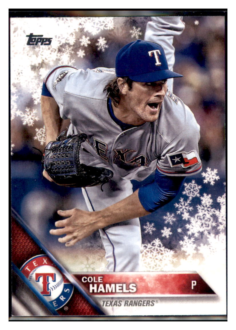 2016 Topps Holiday Cole Hamels  Texas Rangers #HMW93 Baseball card   MATV3_1a simple Xclusive Collectibles   
