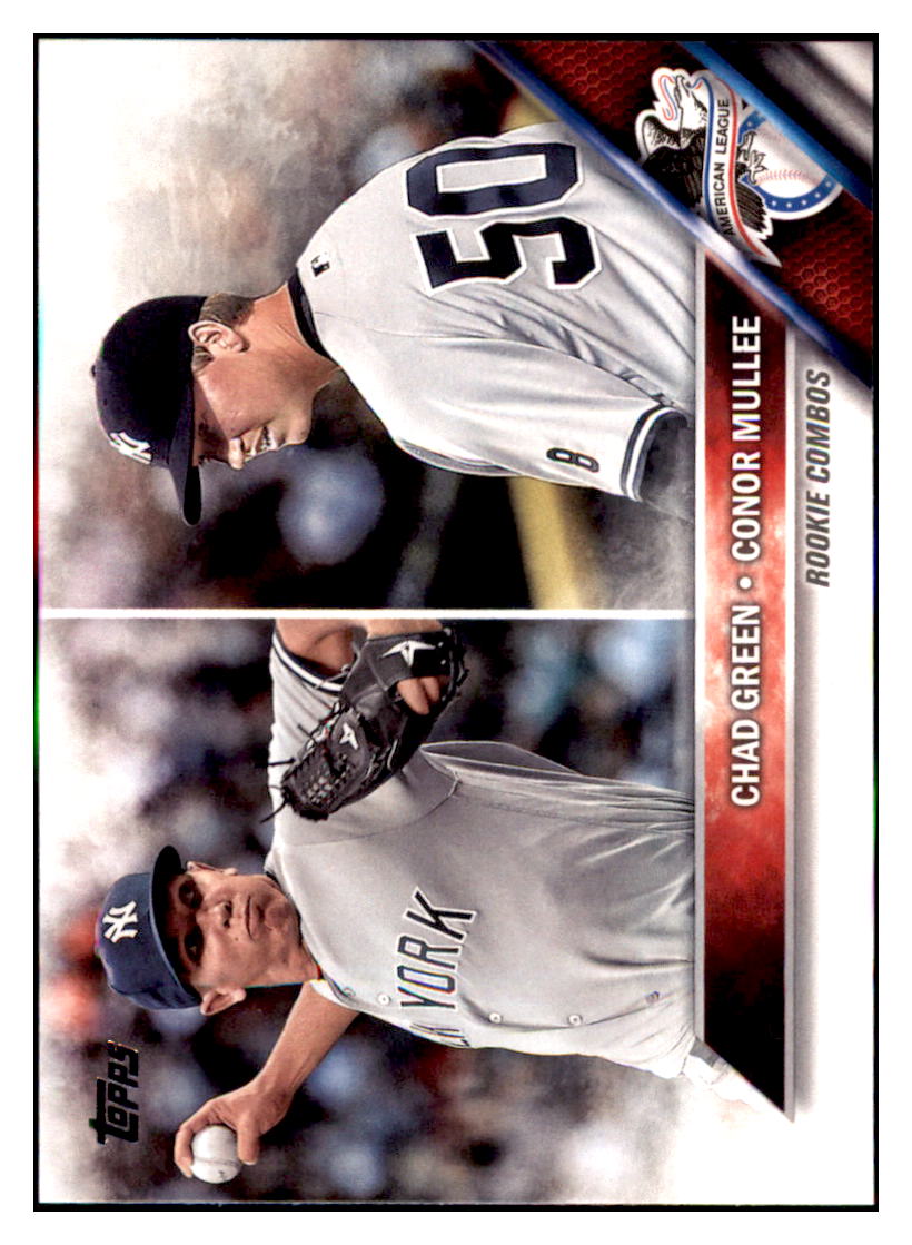2016 Topps Update Conor Mullee / Chad
  Green SN2016  New York Yankees #US3
  Baseball card   MATV4 simple Xclusive Collectibles   