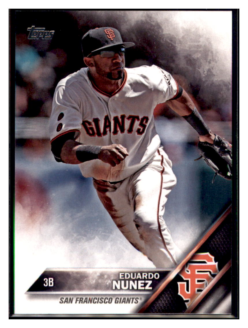 2016 Topps Update Eduardo Nunez  San Francisco Giants #US140 Baseball
  card   MATV4 simple Xclusive Collectibles   