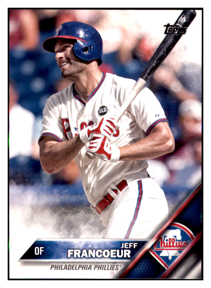 2016 Topps Jeff Francoeur  Philadelphia Phillies #23 Baseball
  card   MATV4 simple Xclusive Collectibles   