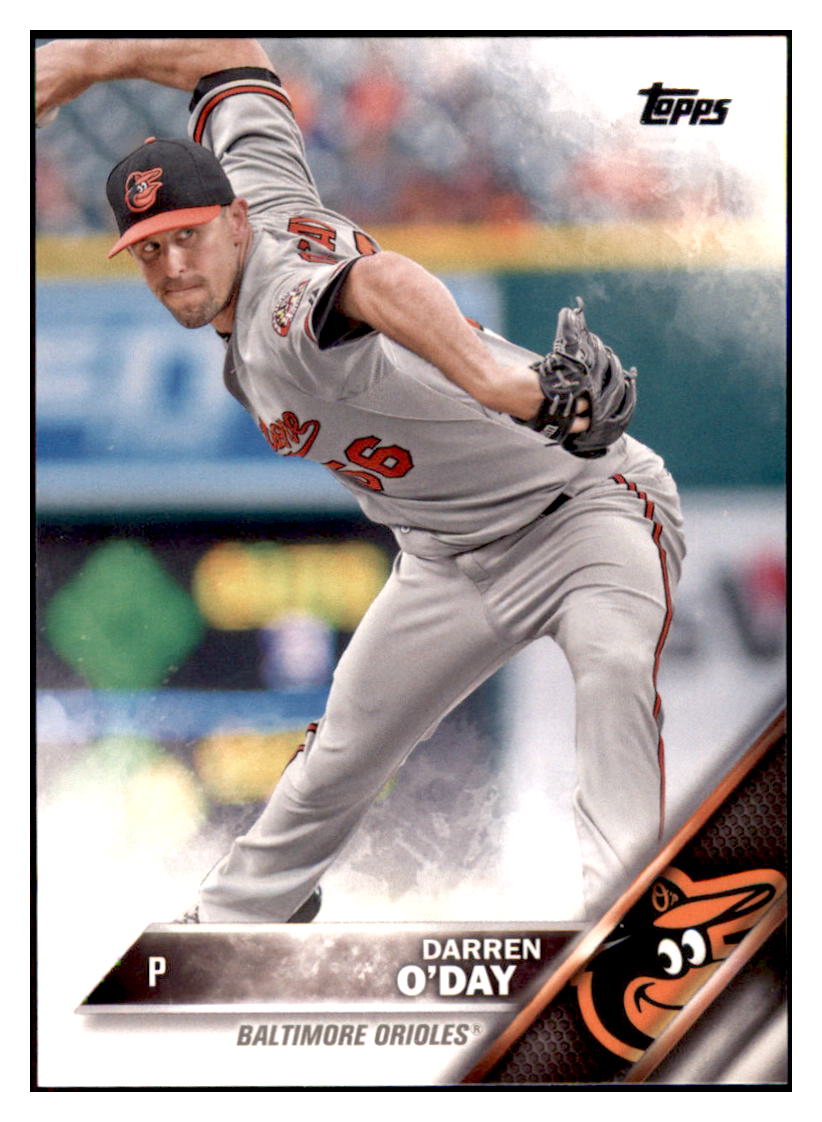 2016 Topps Darren O'Day  Baltimore Orioles #92 Baseball card   MATV4 simple Xclusive Collectibles   