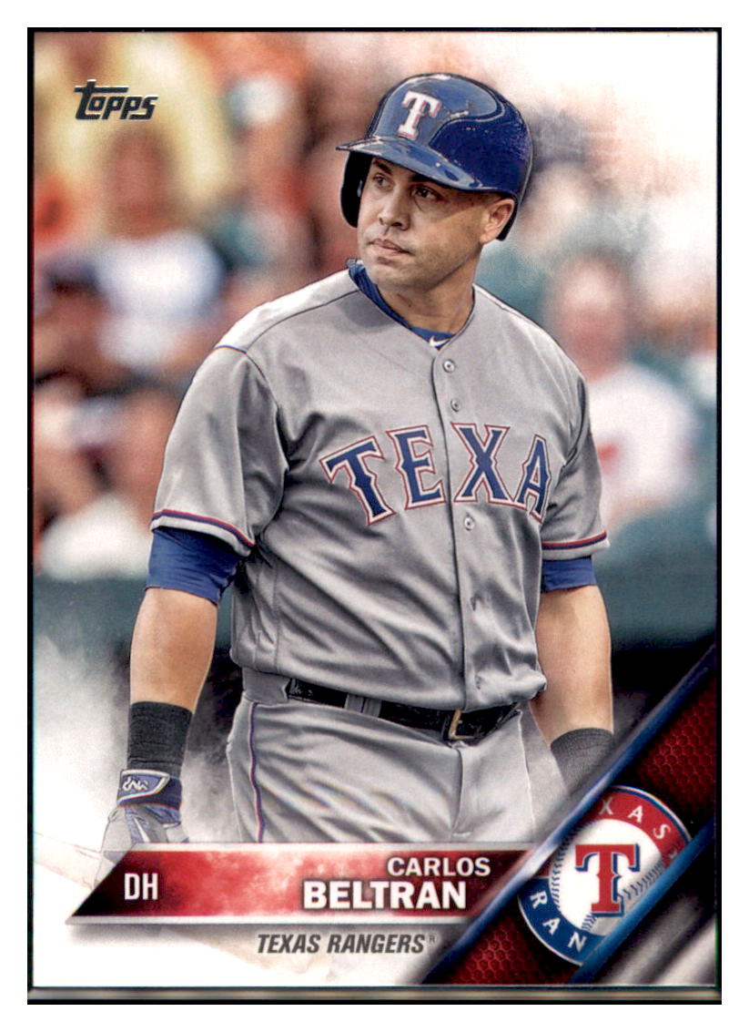 2016 Topps Update Carlos Beltran  Texas Rangers #US195 Baseball card   MATV4 simple Xclusive Collectibles   