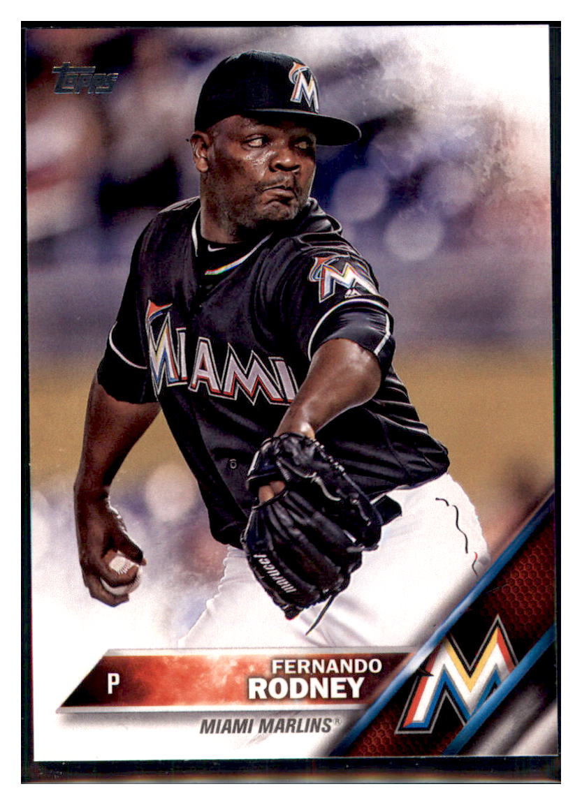 2016 Topps Update Fernando Rodney  Miami Marlins #US66 Baseball card   MATV4_1a simple Xclusive Collectibles   