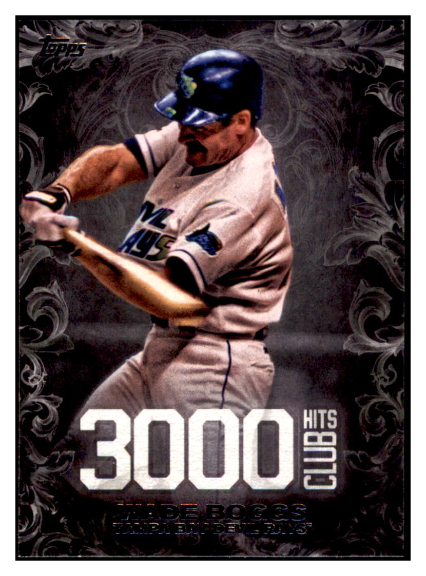 2016 Topps Update Wade Boggs  Tampa Bay Devil Rays #3000H-18 Baseball
  card   MATV4 simple Xclusive Collectibles   