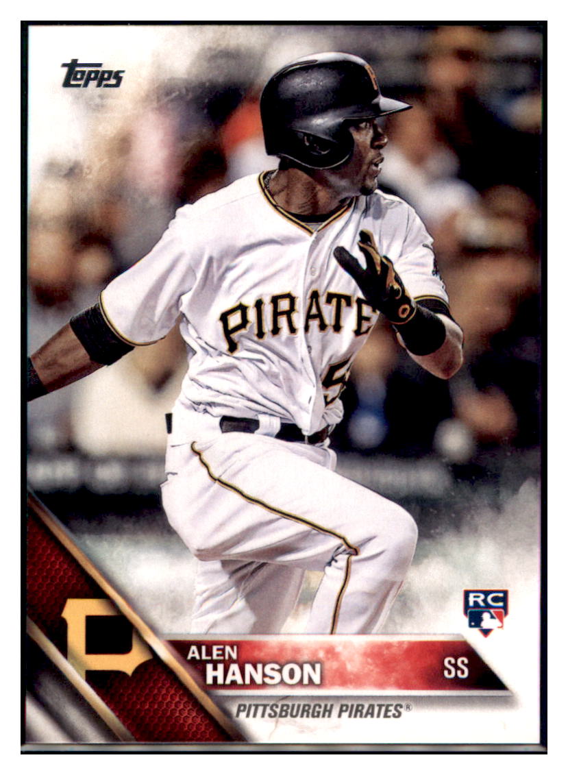 2016 Topps Update Alen Hanson  Pittsburgh Pirates #US146 Baseball card   MATV4 simple Xclusive Collectibles   