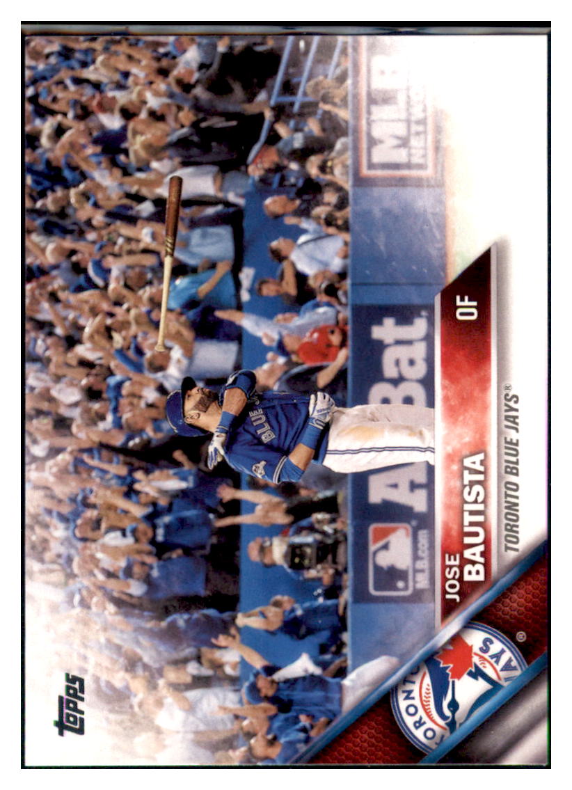 2016 Topps Jose Bautista Toronto Blue Jays #96 Baseball card   MATV4 simple Xclusive Collectibles   