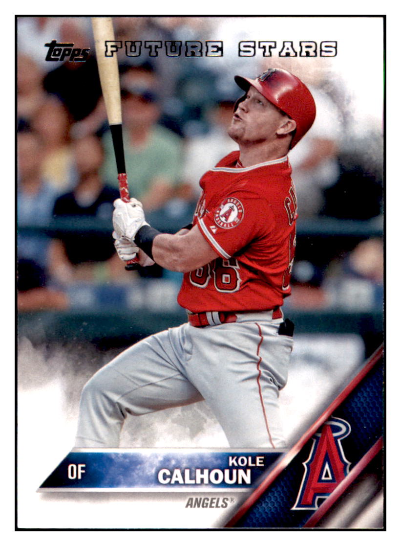 2016 Topps Kole Calhoun Los Angeles Angels #A-2 Baseball card MATV4 simple Xclusive Collectibles   