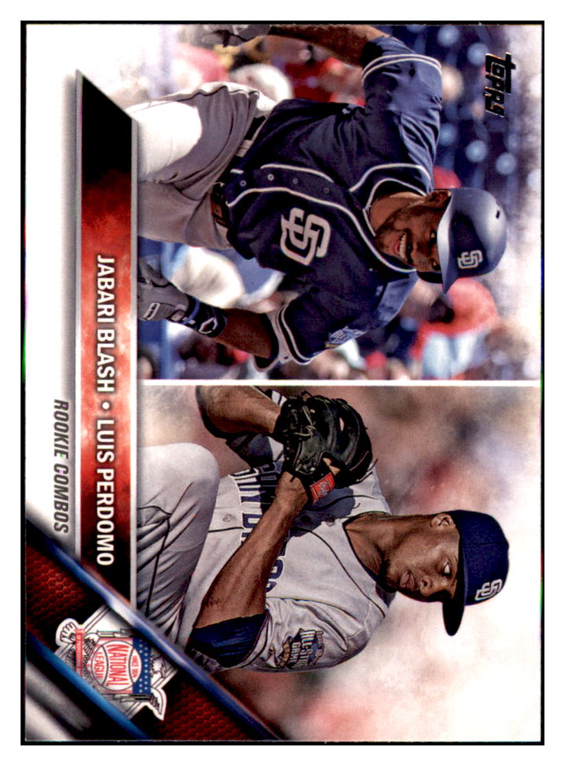 2016 Topps Update Jabari Blash / Luis
  Perdomo Rookie  San Diego Padres #US123
  Baseball card   MATV4 simple Xclusive Collectibles   