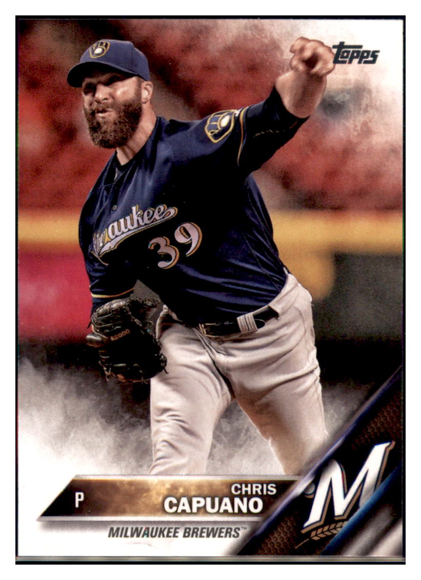 2016 Topps Update Chris Capuano  Milwaukee Brewers #US14 Baseball card   MATV4 simple Xclusive Collectibles   