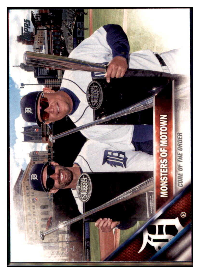 2016 Topps Update Monsters of Motown
  (J.D. Martinez / Miguel Cabrera) VC 
  Detroit Tigers #US217 Baseball card  
  MATV4 simple Xclusive Collectibles   