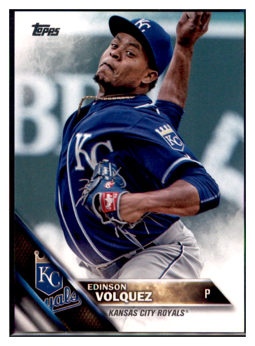 2016 Topps Edinson Volquez  Kansas City Royals #33 Baseball card   MATV4 simple Xclusive Collectibles   