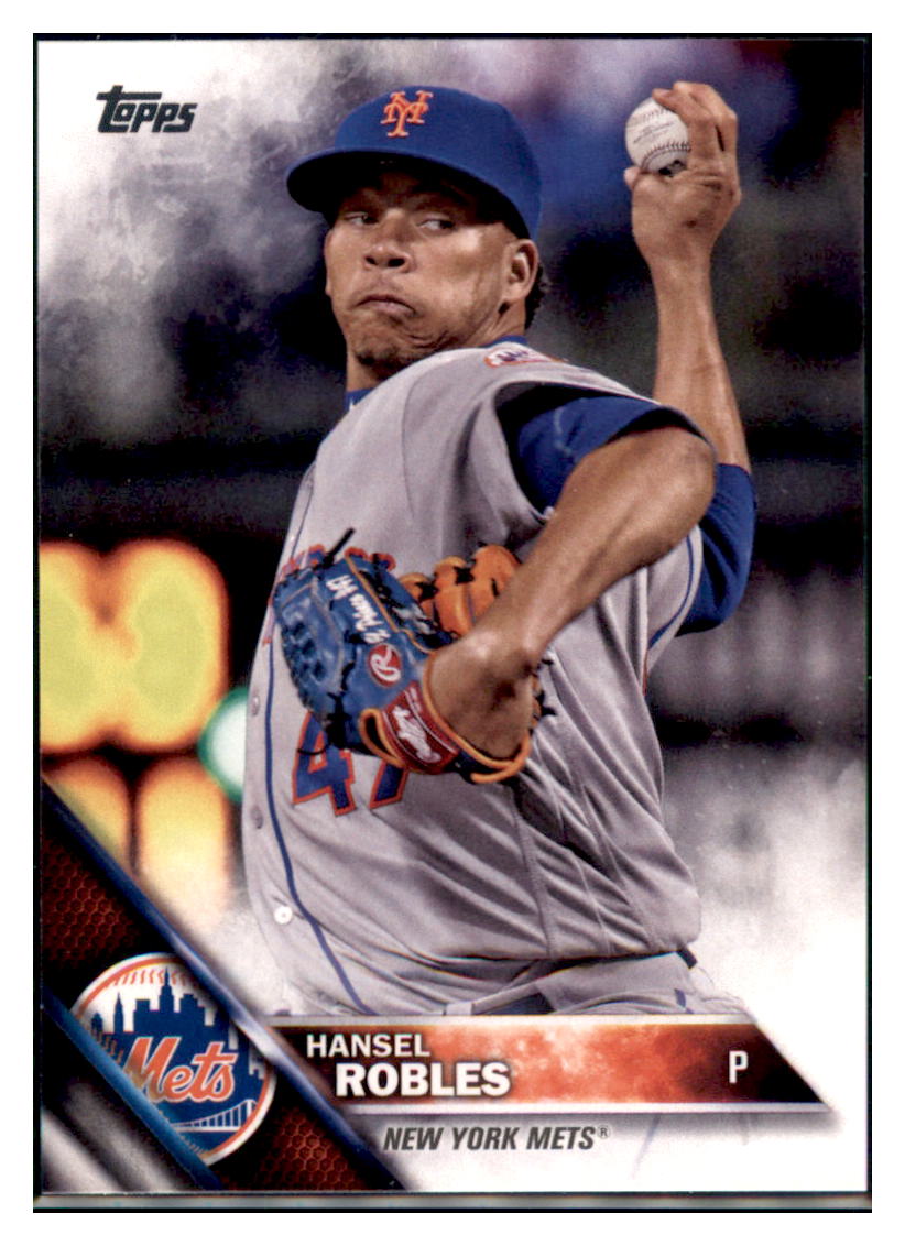 2016 Topps Update Hansel Robles  New York Mets #US293 Baseball card   MATV4_1b simple Xclusive Collectibles   