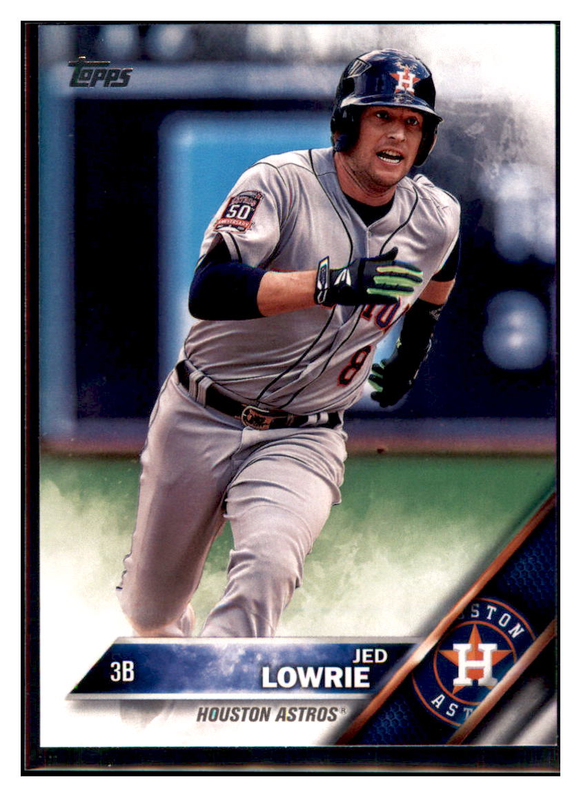 2016 Topps Jed Lowrie  Houston Astros #38 Baseball card   MATV4 simple Xclusive Collectibles   