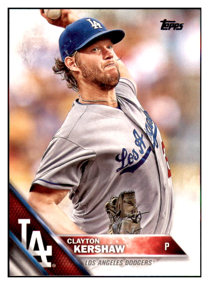 2016 Topps Clayton Kershaw  Los Angeles Dodgers #150a Baseball
  card   MATV4 simple Xclusive Collectibles   