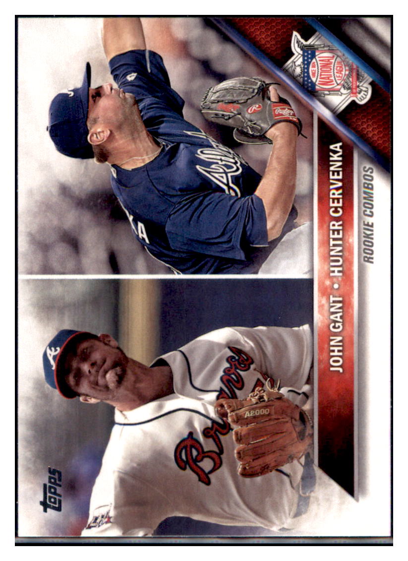 2016 Topps Update John Gant / Hunter
  Cervenka Rookie  Atlanta Braves #US53
  Baseball card   MATV4 simple Xclusive Collectibles   