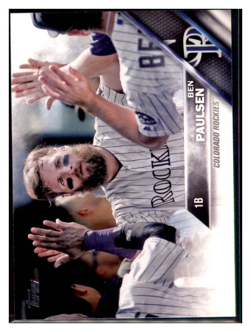 2016 Topps Ben Paulsen  Colorado Rockies #108 Baseball card   MATV4 simple Xclusive Collectibles   