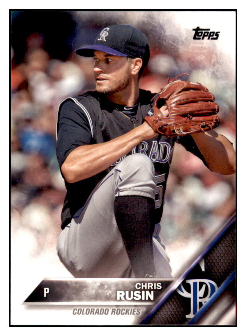 2016 Topps Chris Rusin  Colorado Rockies #486 Baseball card   MATV4 simple Xclusive Collectibles   