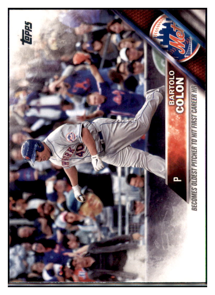 2016 Topps Update Bartolo Colon  New York Mets #US126 Baseball card   MATV4 simple Xclusive Collectibles   