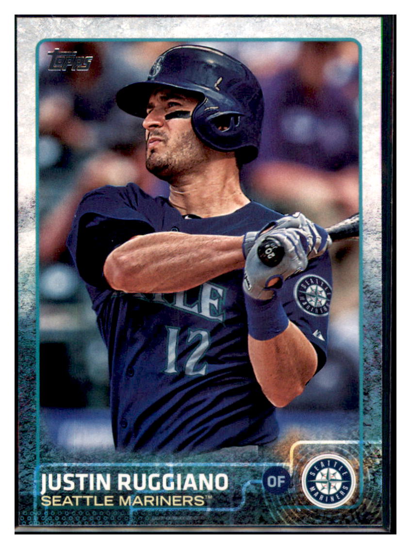 2015 Topps Justin Ruggiano  Seattle Mariners #384 Baseball card   MATV4 simple Xclusive Collectibles   