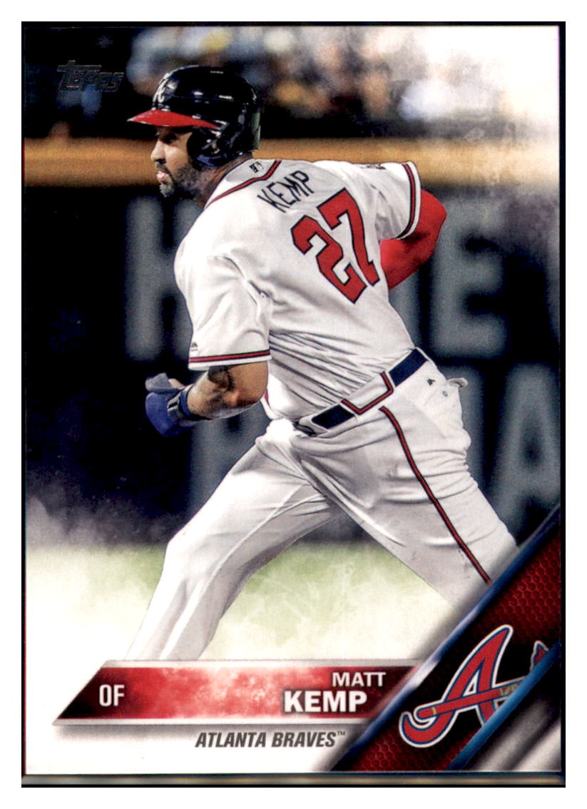 2016 Topps Update Matt Kemp  Atlanta Braves #US239 Baseball card   MATV4 simple Xclusive Collectibles   