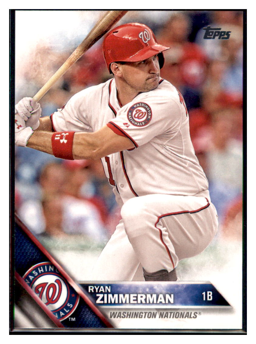 2016 Topps Ryan Zimmerman  Washington Nationals #WN-3
  Baseball card   MATV4 simple Xclusive Collectibles   