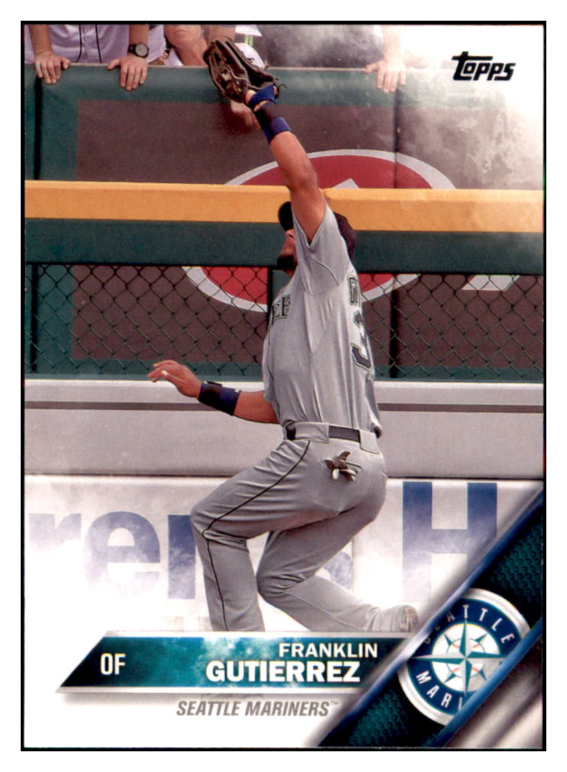 2016 Topps Franklin Gutierrez  Seattle Mariners #555 Baseball card   MATV4 simple Xclusive Collectibles   