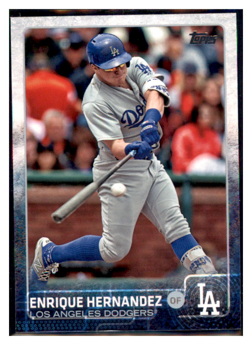2015 Topps Update Enrique Hernandez  Los Angeles Dodgers #US117 Baseball
  card   MATV4 simple Xclusive Collectibles   