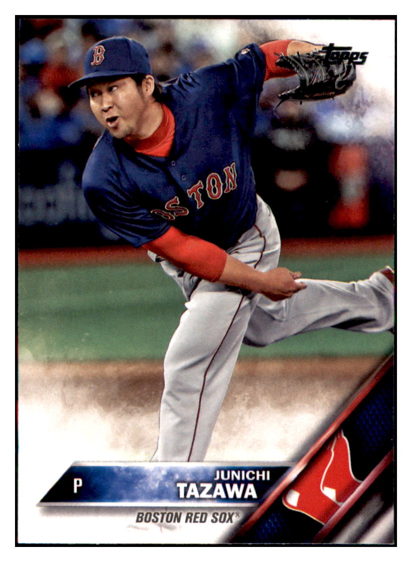 2016 Topps Update Junichi Tazawa  Boston Red Sox #US20 Baseball card   MATV4_1b simple Xclusive Collectibles   