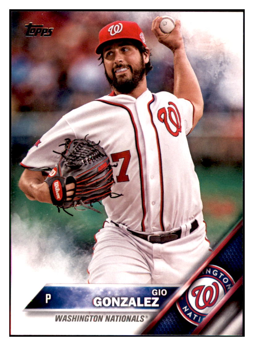 2016 Topps Gio Gonzalez  Washington Nationals #47 Baseball card   MATV4 simple Xclusive Collectibles   