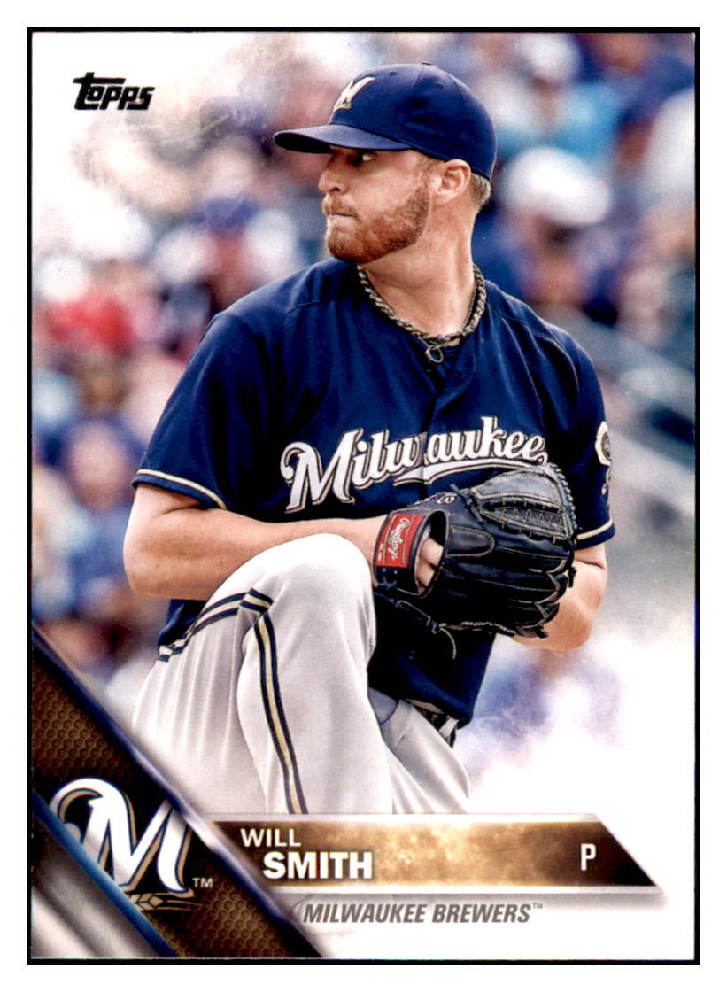 2016 Topps Will Smith  Milwaukee Brewers #670 Baseball card   MATV4 simple Xclusive Collectibles   