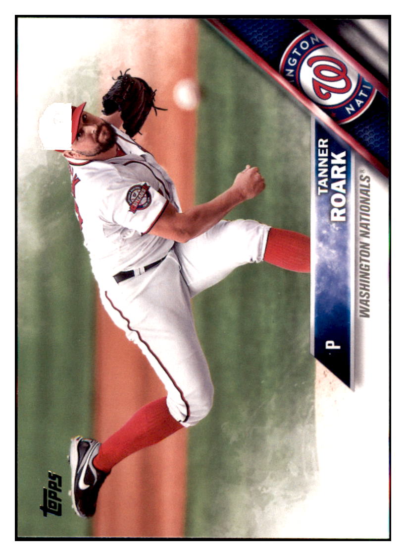 2016 Topps Tanner Roark  Washington Nationals #564 Baseball
  card   MATV4 simple Xclusive Collectibles   