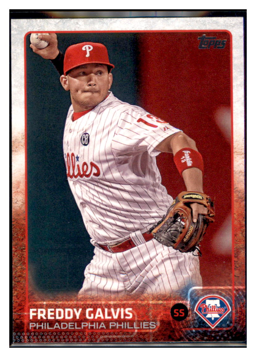 2015 Topps Freddy Galvis  Philadelphia Phillies #481 Baseball
  card   MATV4 simple Xclusive Collectibles   