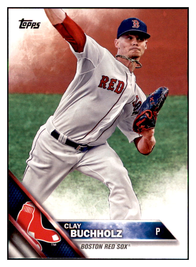 2016 Topps Boston Red Sox Clay
  Buchholz  Boston Red Sox #BRS-10
  Baseball card   MATV4 simple Xclusive Collectibles   