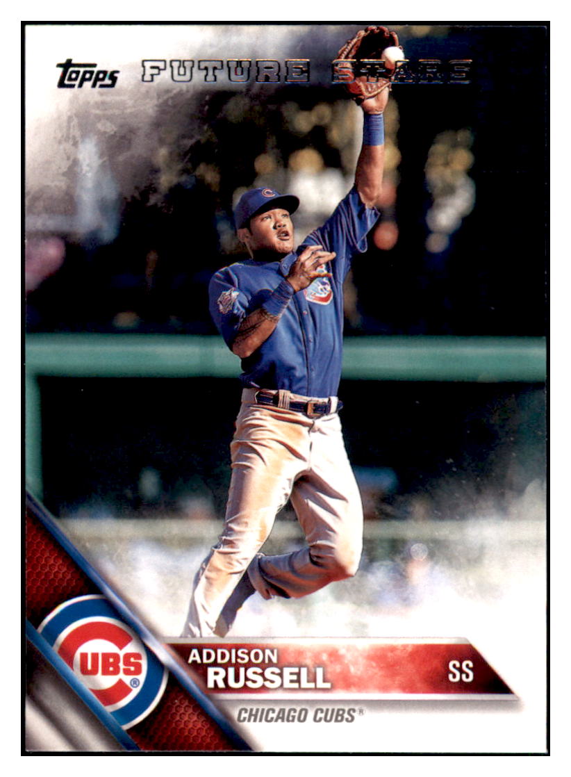 2016 Topps Addison Russell  Chicago Cubs #562 Baseball card   MATV4 simple Xclusive Collectibles   