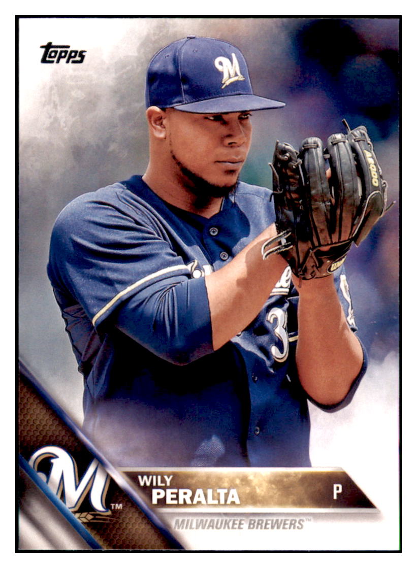 2016 Topps Wily Peralta  Milwaukee Brewers #414 Baseball card   MATV4 simple Xclusive Collectibles   