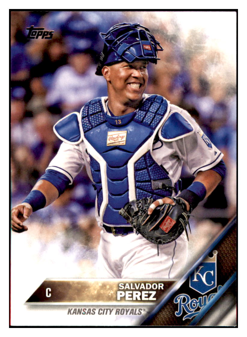 2016 Topps Kansas City Royals Salvador
  Perez  Kansas City Royals #KCR-1
  Baseball card   MATV4 simple Xclusive Collectibles   