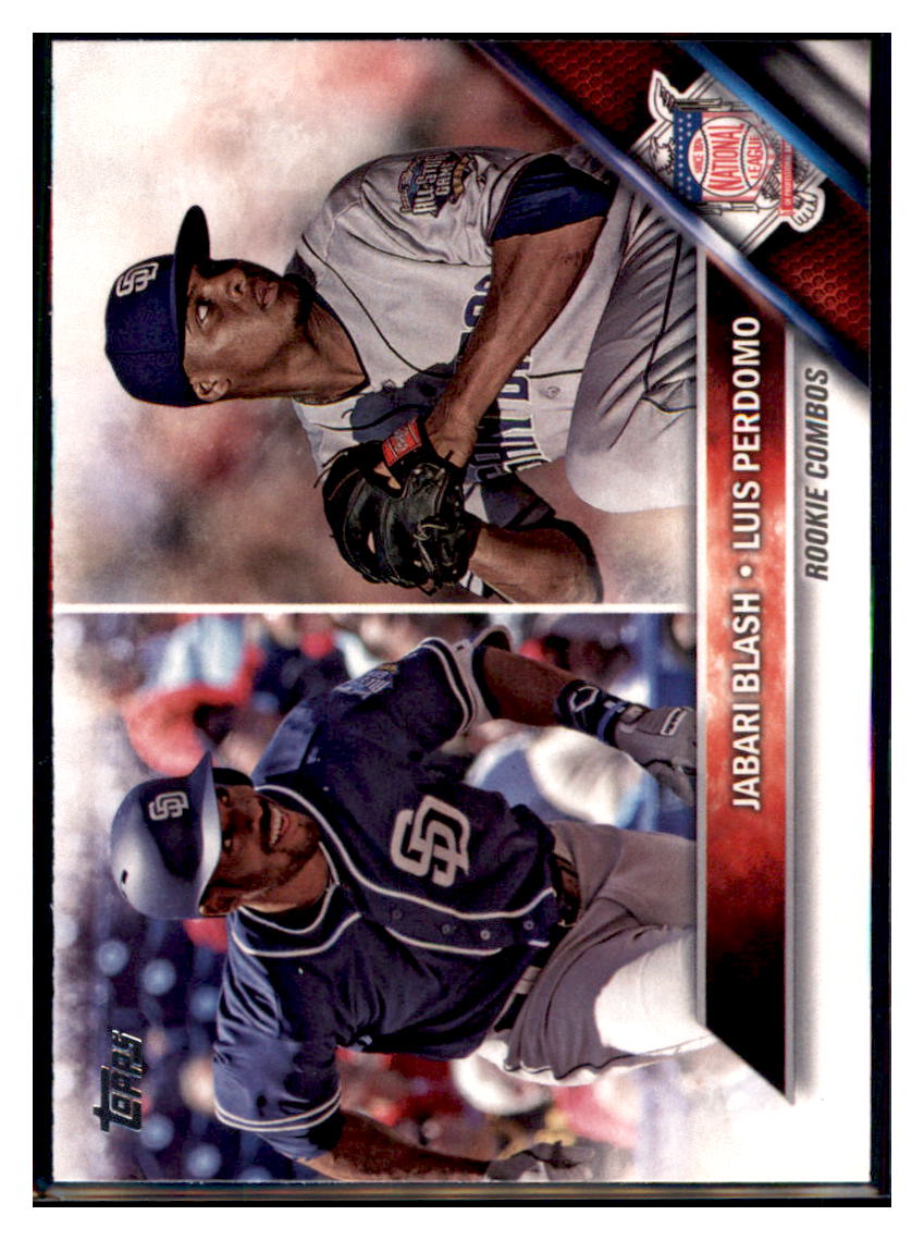 2016 Topps Update Jabari Blash / Luis
  Perdomo Rookie  San Diego Padres #US123
  Baseball card   MATV4_1b simple Xclusive Collectibles   