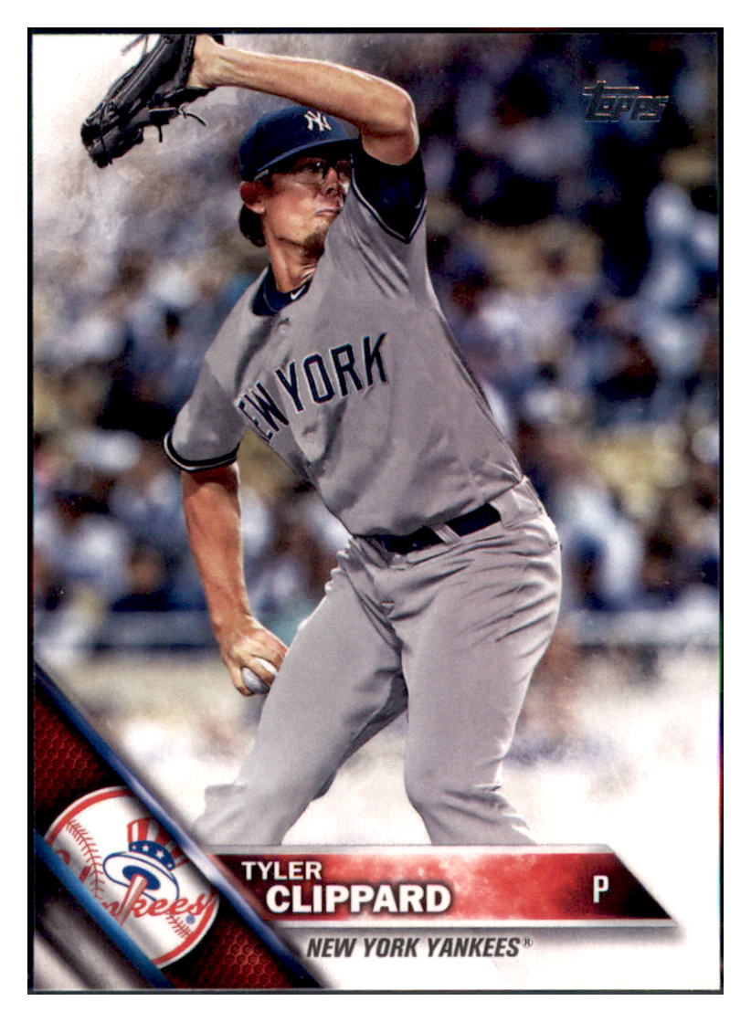 2016 Topps Update Tyler Clippard  New York Yankees #US209 Baseball card   MATV4 simple Xclusive Collectibles   