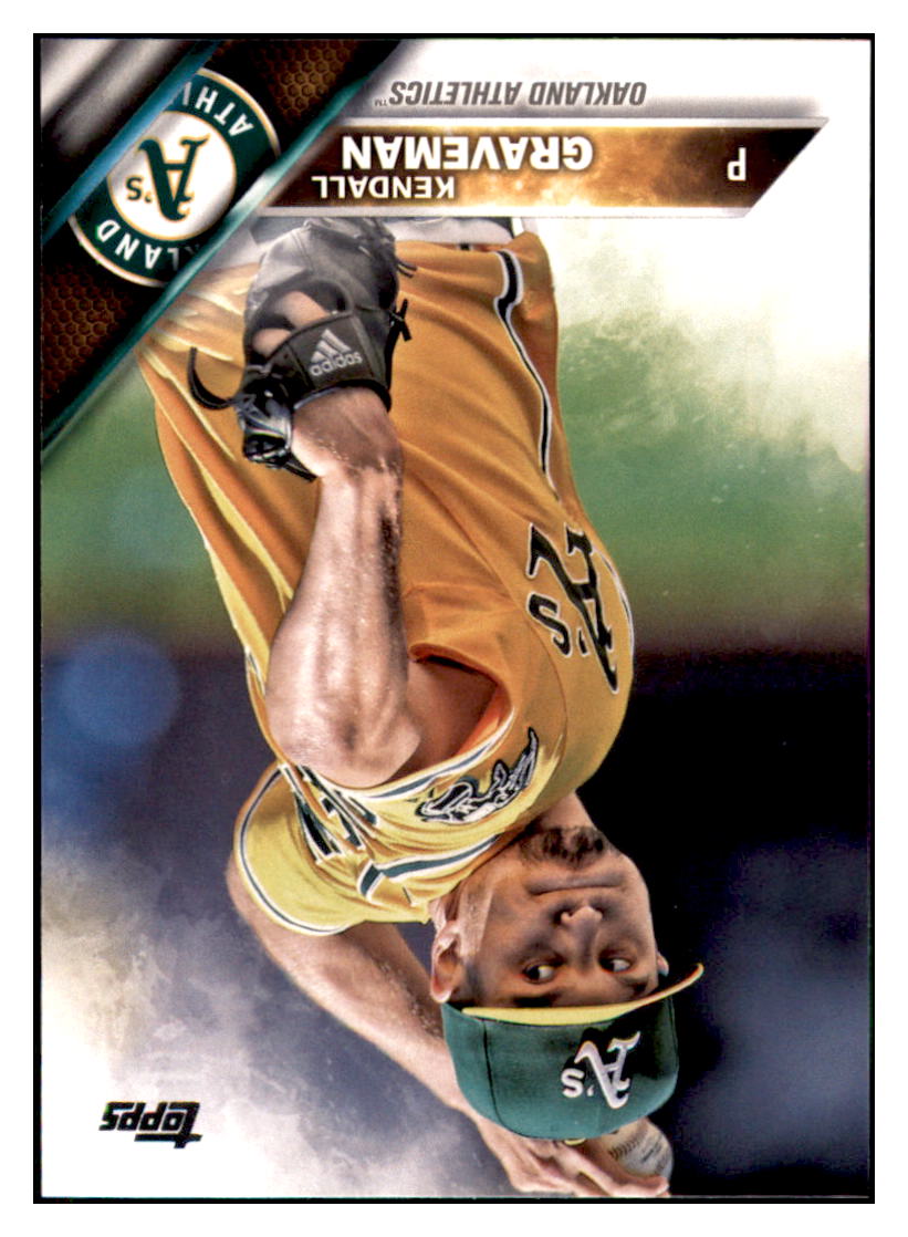 2016 Topps Kendall Graveman  Oakland Athletics #129 Baseball card   MATV4 simple Xclusive Collectibles   