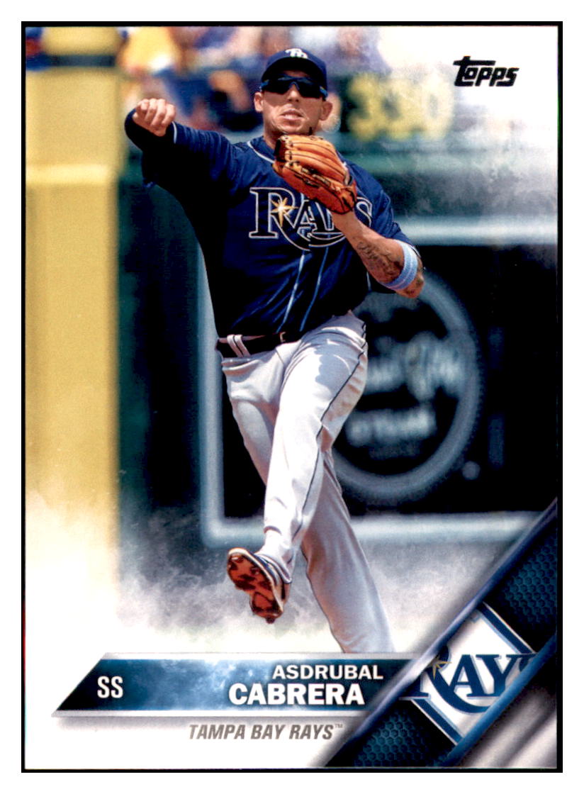 2016 Topps Asdrubal Cabrera  Tampa Bay Rays #291 Baseball card   MATV4 simple Xclusive Collectibles   
