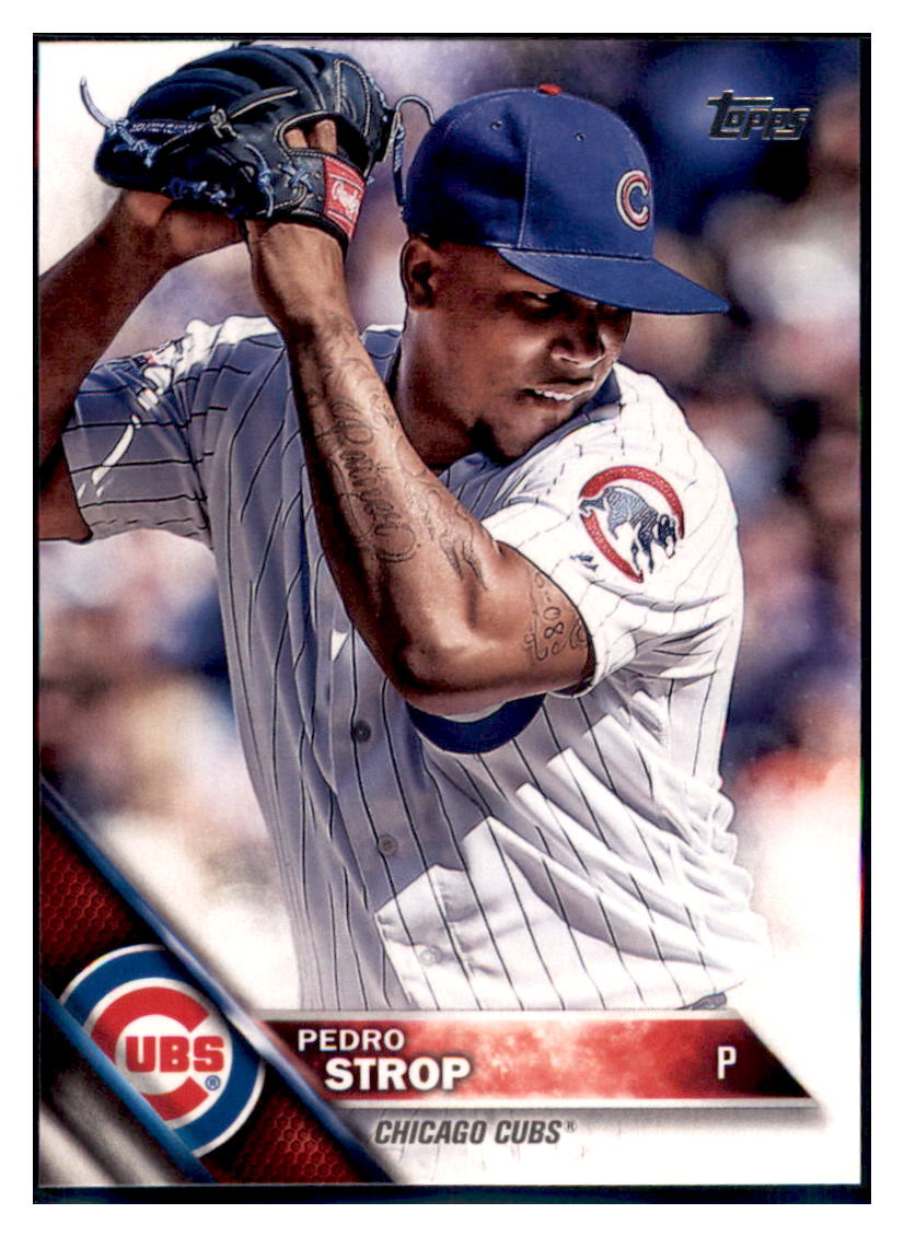 2016 Topps Update Pedro Strop  Chicago Cubs #US208 Baseball card   MATV4 simple Xclusive Collectibles   