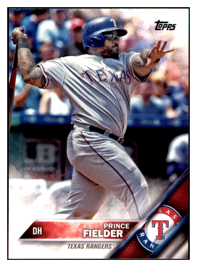 2016 Topps Prince Fielder  Texas Rangers #443 Baseball card   MATV4 simple Xclusive Collectibles   