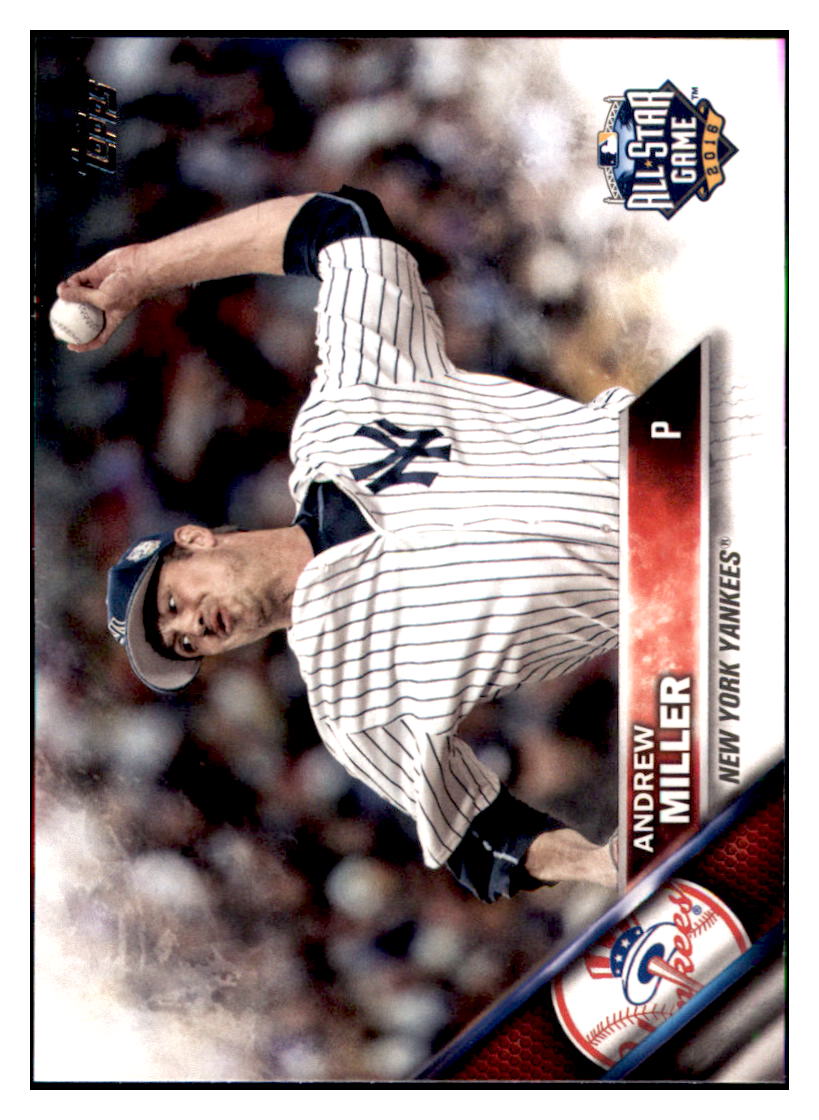 2016 Topps Update Andrew Miller ASG New York Yankees #US181 Baseball card   MATV4 simple Xclusive Collectibles   