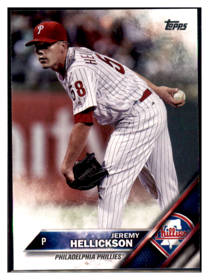 2016 Topps Update Jeremy Hellickson  Philadelphia Phillies #US185 Baseball
  card   MATV4 simple Xclusive Collectibles   