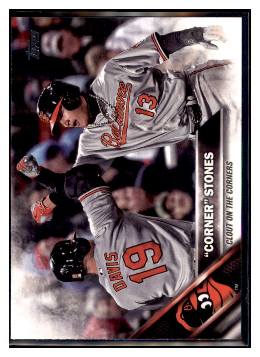 2016 Topps Update Chris Davis / Manny
  Machado SN2016  Baltimore Orioles
  #US120 Baseball card   MATV4 simple Xclusive Collectibles   