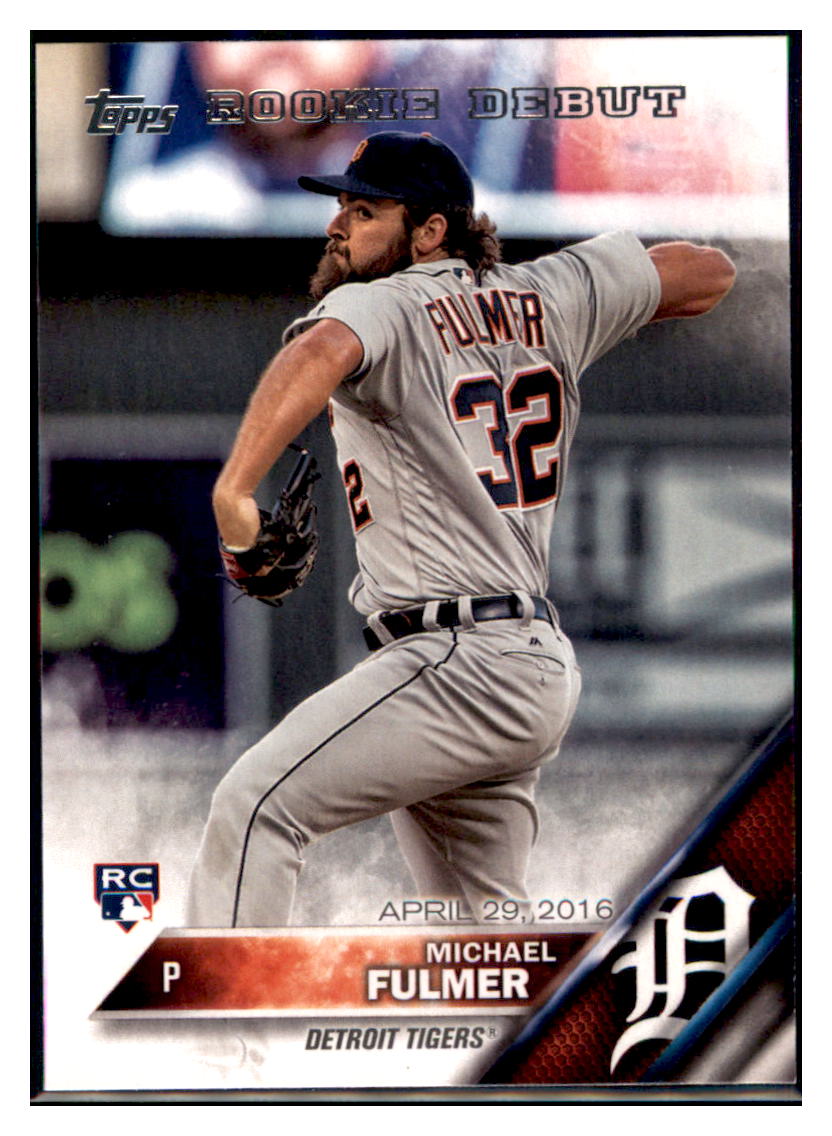 2016 Topps Update Michael Fulmer  Detroit Tigers #US204 Baseball card   MATV4 simple Xclusive Collectibles   